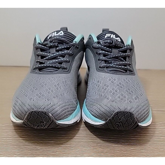 Fila Women's Memory Foam Athletic Running Shoes Grey Mint Size 6 - Picture 2 of 12